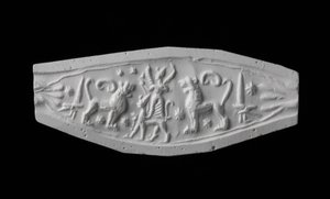 Calco di un anello sigillo, tarda età del bronzo